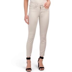 NYDJ Jeans Womens Alina Convertible Ankle Slimming Light Tan Size 10